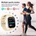 Smart watch with full touch screen, call, message reminder, music control and other functions, compatible with iPhone/android mo. 