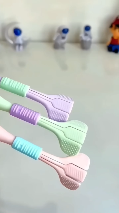 Three-Sided Toothbrush - Soft Bristle Toothbrush with 3 Head Design,3-Headed Tooth Brush for Soft and Gentle Clean Each Tooth Completely