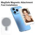 Magnetic Phone Monitor - Real-Time Selfie/Rear Cam - 4K Streaming Assistant - Wide Angle - Fits Most Phones.
