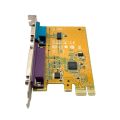 Sunix Serial Port RS-232 & Parallel LPT Printer Port Adapter PCI-EXPRESS 1X Slot Serial Parallel PCI-e 1x Expansion Card RS232 LPT1 Port For Desktop Computers Sunix SUX-MIO6469A SUN 2410 Chipset ( Branded Used ). 