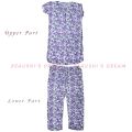 Woman Summer Wear Printed T-shirt and Trouser Set - Fashionable and Comfortable for All Seasons. 