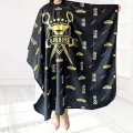 【Hot sales】1pc Salon Barber Cape with Neck Dusting Brush - Professional Hair Cutting Cape for Stylists and Barbers. 