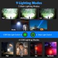 30 W High Power Flashlight | Japan Technology Zoom Light | 5000 mAh | 3 Mods + SOS | Power Full Flashlight With Power bank.