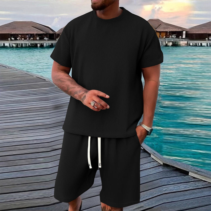2-piece%20men's%20short%20sleeved%20shorts%20set,%20made%20of%20jacquard%20fabric%20suitable%20for%20fitness,%20running,%20and%20outdoor%20leisure%20activities%20-%20Image%202