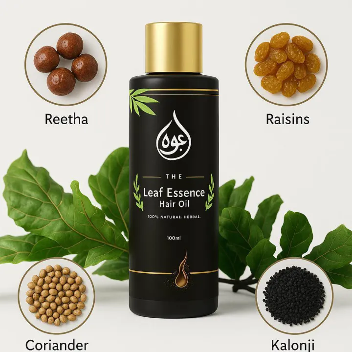 Leaf%20Essence%20Hair%20Oil%20by%20Abood%20Elixers%20%E2%80%93%20Hair%20Growth%20&%20Anti%20Hair%20Fall%20%E2%80%93%20120ml%20-%20Image%203