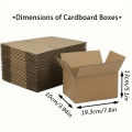 Mailing Shipping Boxes, 7.6x3.94x5.1inches, Brown Corrugated Cardboard Mailer Box With Lids, Single Wall, 32Lb/sq inch,. 