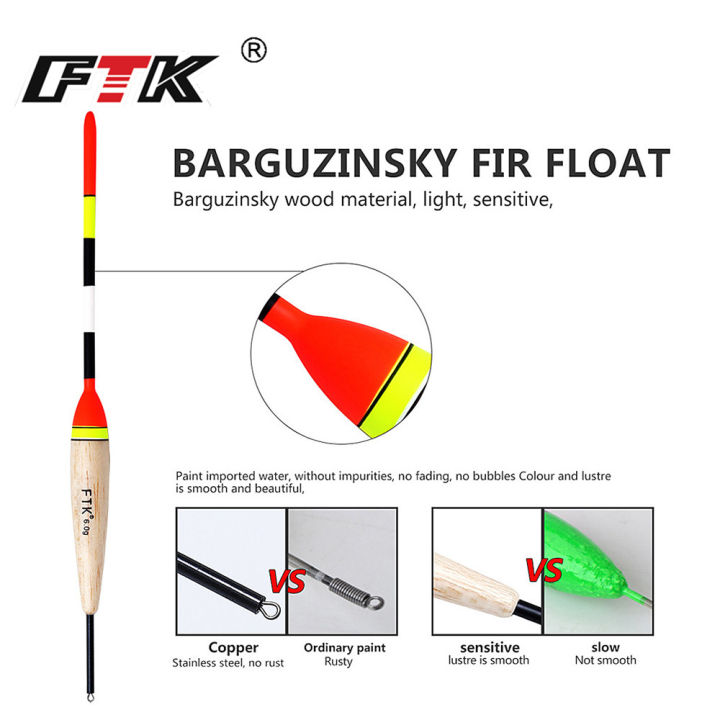 FTK%202g-6g%20Fishing%20Float%20Set%2019-23cm%205pcs/pack%20Barguzinsky%20Professional%20Vertical%20Buoy%20Accessories%20Fishing%20Float%20Pesca%20-%20Image%203