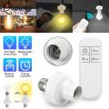 Universal wireless intelligent remote control lamp holder E27 lamp holder.