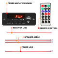 50W Amplifier 12V MP3 Decoder Board 25W 5V 18V Bluetooth 5.0 USB TF FM Radio Module For Speaker With Handsfree Voice Record.