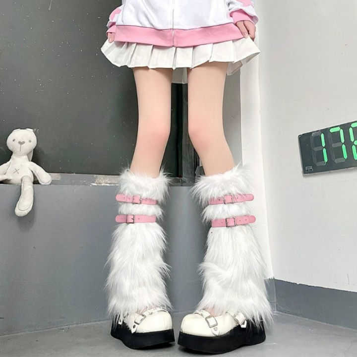 Furry%20Leg%20Warmers%20Women%20Sweet%20Lolita%20Leather-Buckle%20Plush%20Leg%20Covers%20Y2k%20Hottie%20Subculture%20JK%20Long%20Socks%20Punk%20Gothic%20Foot%20Covers%20-%20Image%204