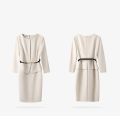 Women's Professional Dresses Suits, Women's Slim Temperament, Hip Dress Skirts, Hosts, Hotel Office Lady Overalls with Belt.