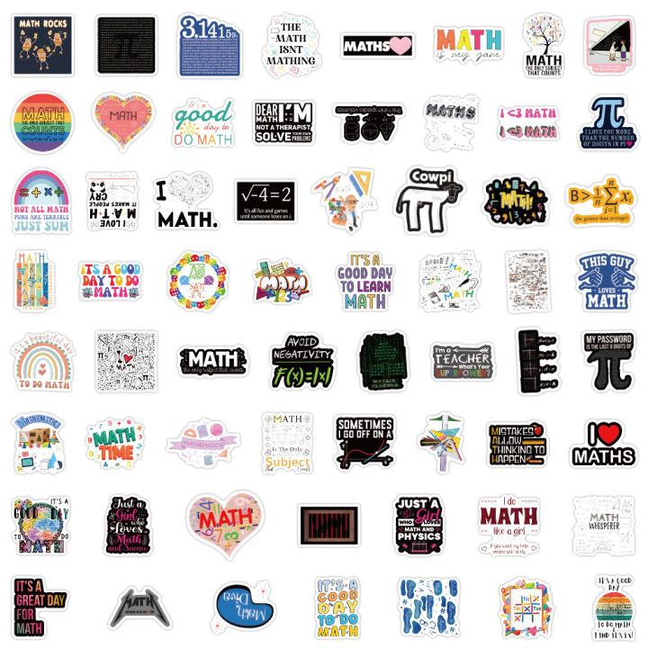 60Pcs%20Math%20Stickers%20DIY%20Stickers%20Scrapbooking%20Phone%20Luggage%20Decorative%20Waterproof%20Decals%20-%20Image%204