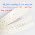 25 pcs 0 ohm ~ 990k mobile resistor 01005 1% accuracy other items need for 01711993566 inform me. 