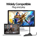 Elough Desktop Microphone Computer Desktop Microphone Gaming E-sports Conference Recording Noise Reduction USB/3.5mm Microphone. 