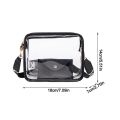 Transparent Crossbody Bag for Women Candy Color Letter Fashion Shoulder Bag PVC Transparent Jelly Bag Small Square Bag. 