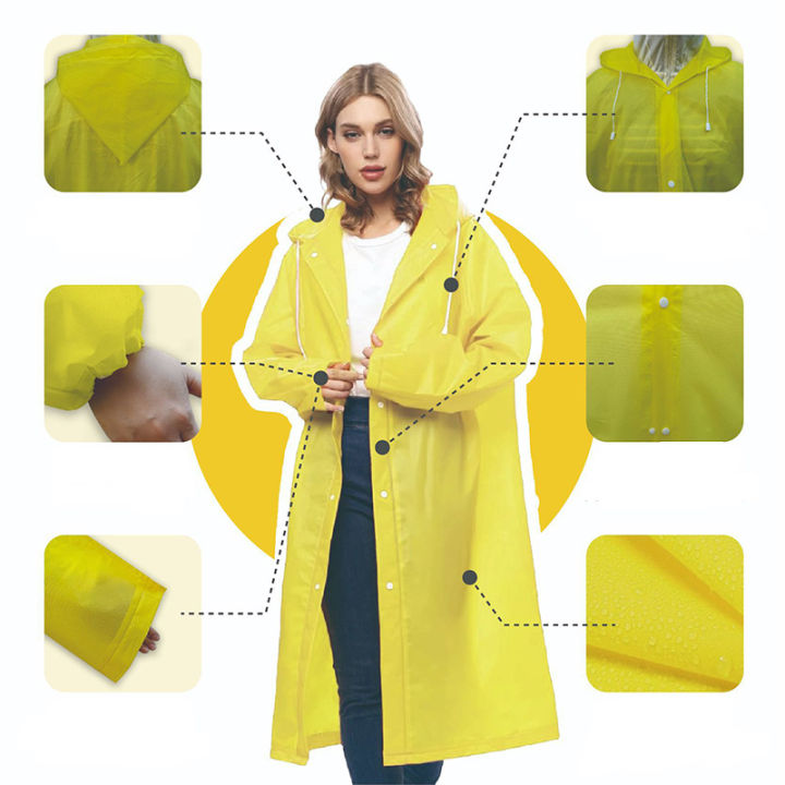 1/3/5PCS%20Yellow%20Portable%20Disposable%20Plastic%20Adult%20Raincoat%20Yellow%20Hooded%20Raincoat%20Windproof%20And%20Rainproof%20Fishing%20Hiking%20Cycling%20-%20Image%205