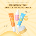 Travel Size Ceramide Skincare Set Hyaluronic Acid Low Ph Cleanser Gentle Serum Moisturizer And Breezy Sunscreen. 