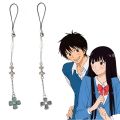 Anime cosplay Kimi Ni Todoke From Me to You Keychain Kuronuma Sawako Kazehaya Shouta Bag pendant keyring Couple Phone Chain .