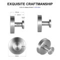 New Suction Cup Hooks Stainless Steel Waterproof Bathroom Shower Wall Mount Punch-free Reusable Strong Adsorption Hook Holders.