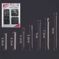 55 Pieces Stainless Steel Big Eye Hand Sewing Needles Set with Different Sizes for Sewing Needlework Embroidery Needles. 