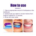 30ml V34 Purple Whitening Toothpaste Removal Tooth Stains Cleaning Oral Hygiene Bleaching Dental Tools Fresh Breath Tooth Care. 