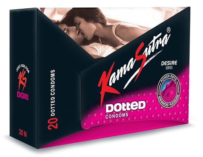 Pack of 20 Kamasutra Dotted Condoms