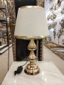 Single Metal Table Lamp Golden Color. 