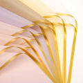 5 pieces of golden-edge jelly film waterproof matte paper, fresh flower wrapping paper, bouquet floral art, festival declaration. 