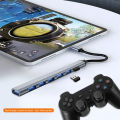 USB HUB Type C 3 0 USB-A Hub Splitter 7 Port USB3.0/2.0 With USB-C 5Gbps High Speed Data Transmission For PC Laptop Macbook. 