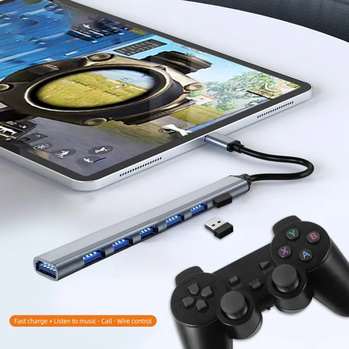 USB%20HUB%20Type%20C%203%200%20USB-A%20Hub%20Splitter%207%20Port%20USB3.0/2.0%20With%20USB-C%205Gbps%20High%20Speed%20Data%20Transmission%20For%20PC%20Laptop%20Macbook%20-%20Image%204