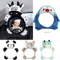 Black White View Back Seat Mirror Baby Car Mirror Safety Seat Headrest Rearview Mirror Baby Facing Rear Ward Car Kids Monitor.