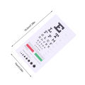 The List Standard Eye Test Chart Eyesight Testing Wall Visual Exam Pendant Examination Convenient Kids Vision Schedule. 