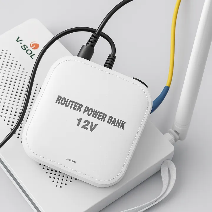 Wifi Router Battery Backup WiFi Router UPS Power Bank 12Volts 4 to 5 Hours Backup 12v 2Ampere ...