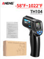 ANENG TH104 Infrared Handheld Temperature Gun -50~550℃ IR laser Sensor Thermometer Thermal Imager VA Screen Meter Pyrometer Tool. 