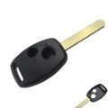 2 Buttons Uncut Blade Replacement Keyless Remote Car Key Shell For Case For Honda City , Civic Reborn, Accord Key Cover , premium Quality. 