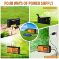 Emergency Crank Solar Radio XHDATA D608WB FM/AM/SW/NOAA Alert Portable Radio Charging 3000mAh Power Bank LED Flashlight . 