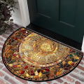 VIKAMA Summer American-style Retro Anti-slip Entrance Door Mat, Wear-resistant Entrance Hall Absorbent Carpet, Home Decoration.