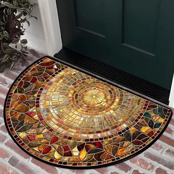 VIKAMA%20Summer%20American-style%20Retro%20Anti-slip%20Entrance%20Door%20Mat,%20Wear-resistant%20Entrance%20Hall%20Absorbent%20Carpet,%20Home%20Decoration%20-%20Image%204