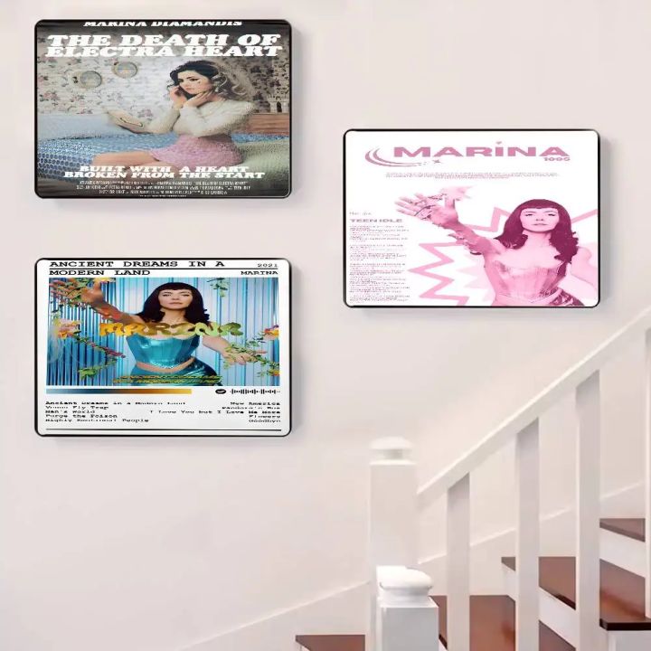 Marina%20and%20the%20diamonds%20Music%20Album%20Poster%20HD%20posters%20Self-adhesive%20waterproof%20ideal%20for%20living%20room%20bedroom%20bar%20decoration%20-%20Image%204