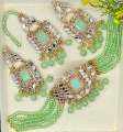 Charming Hyderabadi Choker Patti Set with Big Earrings & Tikka for Women and Girls – New Antique Design. 