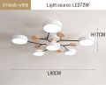 LED Chandelier with 3 Different Colors Suitable for Living Room Bedroom  Hotel apartment Study Home Decoration Indoor Lighting. 