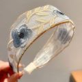 Chinese Ethnic Style Exquisite Embroidered Wing Accessorieide Edge Headband Shattered Bangs Hair Clip Sweet Elegant Style Matchs.