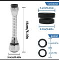 Kitchen Sink Flexible Shower Neck with Two Modes, Flexible Faucet Shower Spray. 