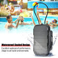 Portable Safe Box Travel Safe Box Large Capacity Security Lockbox Code Waterproof Key Lock Box with Removable Cable Handle. 