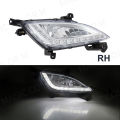 For Hyundai Elantra GT I30 2012 2013 2014 2015 2016 DRL Fog Covers Daytime Running Lights Car Front Bumper Fog Lamp Assembly 12V. 