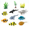 56-Piece Underwater World Model Set - Mini Marine Animals, Coral, Octopus, Nautilus, Crab, Lobster, Starfish, Ocean Model Animal. 