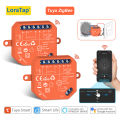 LoraTap Tuya ZigBee Roller Shutter Blinds Switch Relay Module Percentage Remote Control Timer Voice Control by  Alexa Home. 