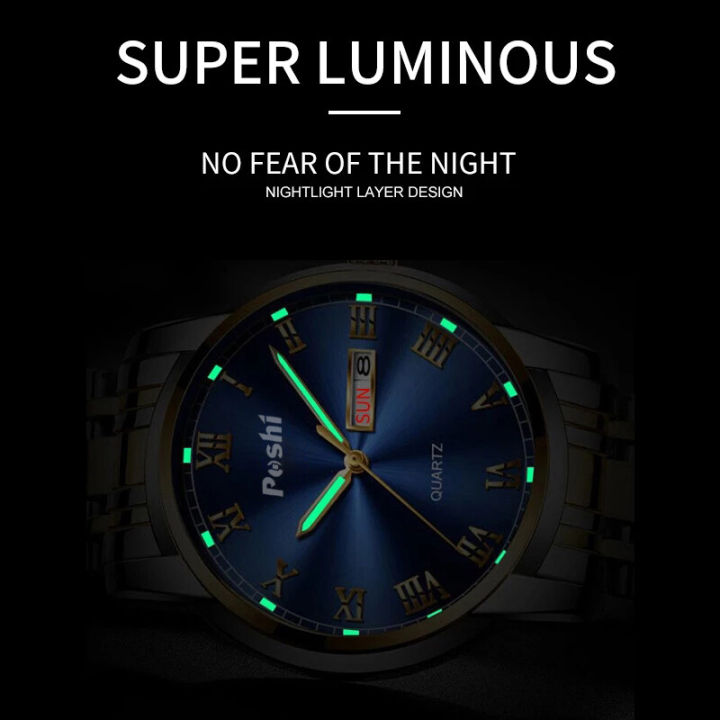 POSHI%20Stainless%20Steel%20Quartz%20Wrist%20Watch%20for%20Man%20Luxury%20Week%20Date%20Display%20Luminous%20Bracelet%20Fashion%20Men's%20Watch%20Original%20Clock%20-%20Image%205