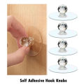 Self-Adhesive Acrylic Knobs - No Drilling, Diamond Shape - 5 pcs. 