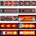 2Pcs 12V/24V Car Trailer Trucks Tail Lights Car LED Rear Tail Light Running Turn Signal Rear Lamps Lorry Bus Taillight Parts. 